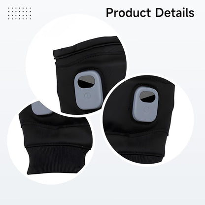 Rechargeable Heated Fingerless Gloves, USB Electric Gloves with 3 Heat Settings & 2000Mah Battery