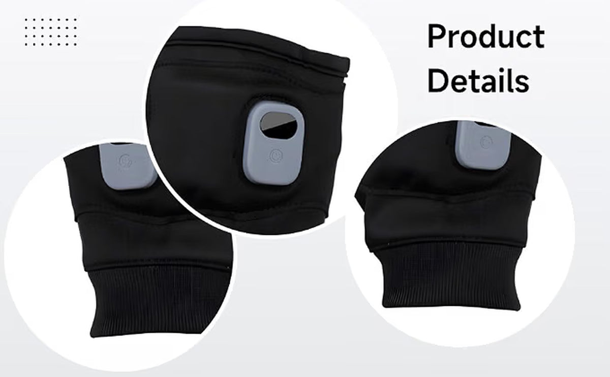 Rechargeable Heated Fingerless Gloves, USB Electric Gloves with 3 Heat Settings & 2000Mah Battery