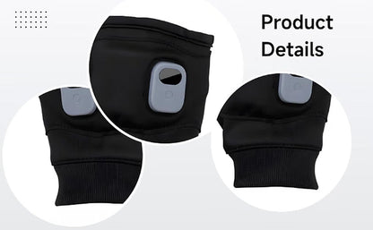 Rechargeable Heated Fingerless Gloves, USB Electric Gloves with 3 Heat Settings & 2000Mah Battery