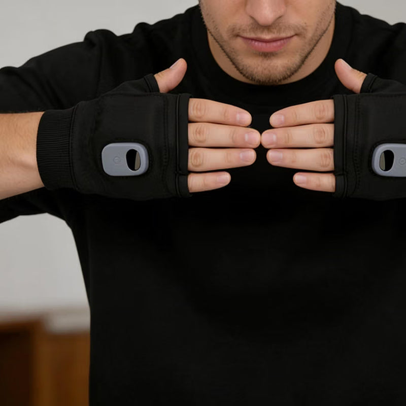 Rechargeable Heated Fingerless Gloves, USB Electric Gloves with 3 Heat Settings & 2000Mah Battery