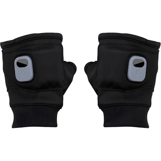 Rechargeable Heated Fingerless Gloves, USB Electric Gloves with 3 Heat Settings & 2000Mah Battery